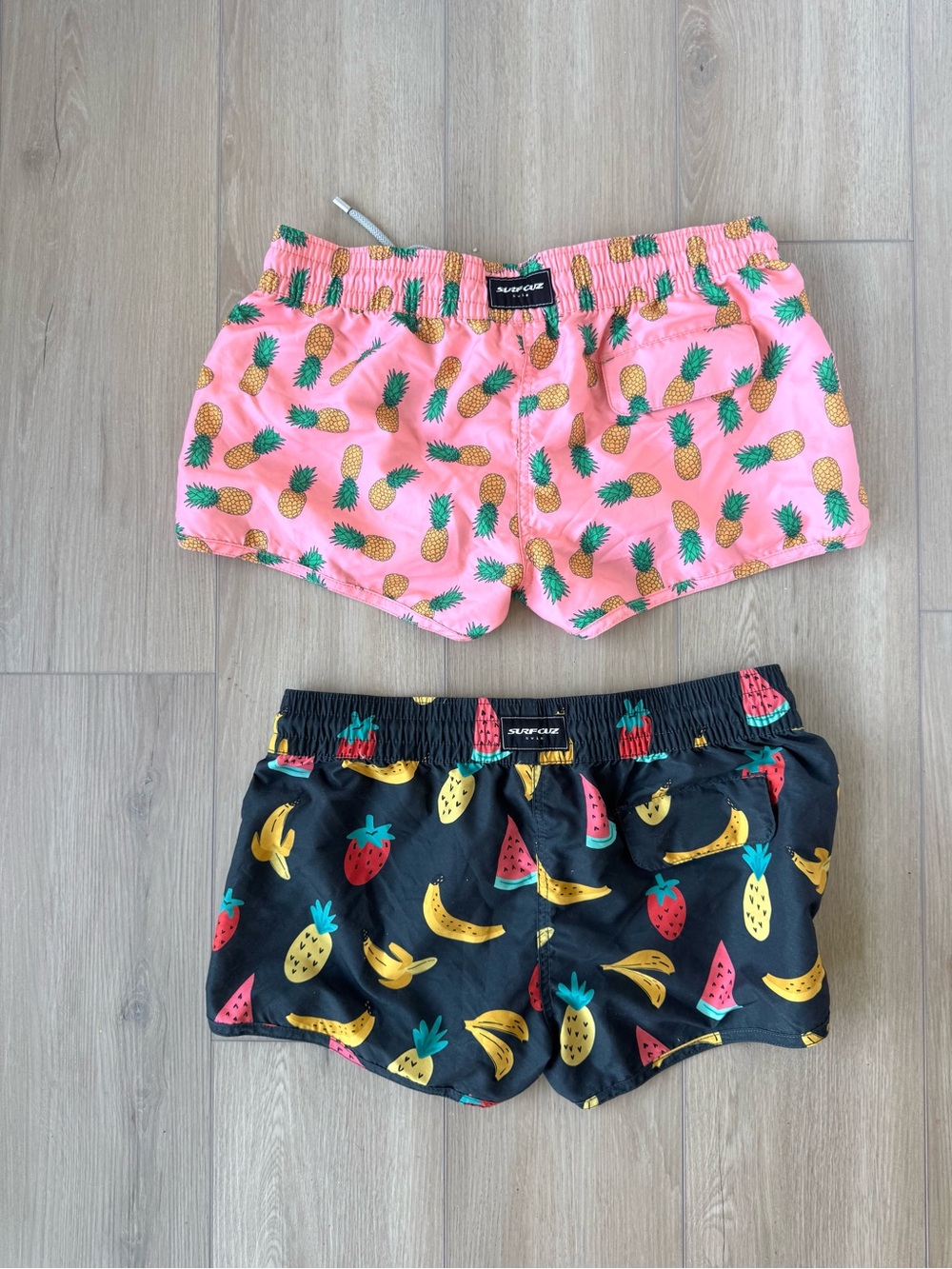 Surf Cuz Women’s Tropical Fruit Print Swim/Board Shorts Bundle of Two Sz M EUC - Picture 2 of 16